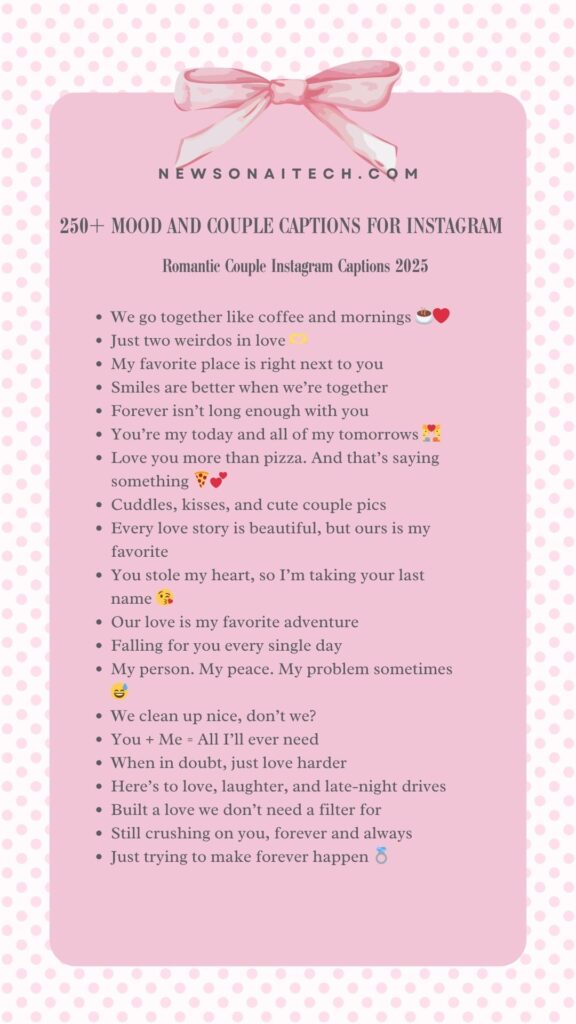 Romantic Couple Instagram Captions 2025