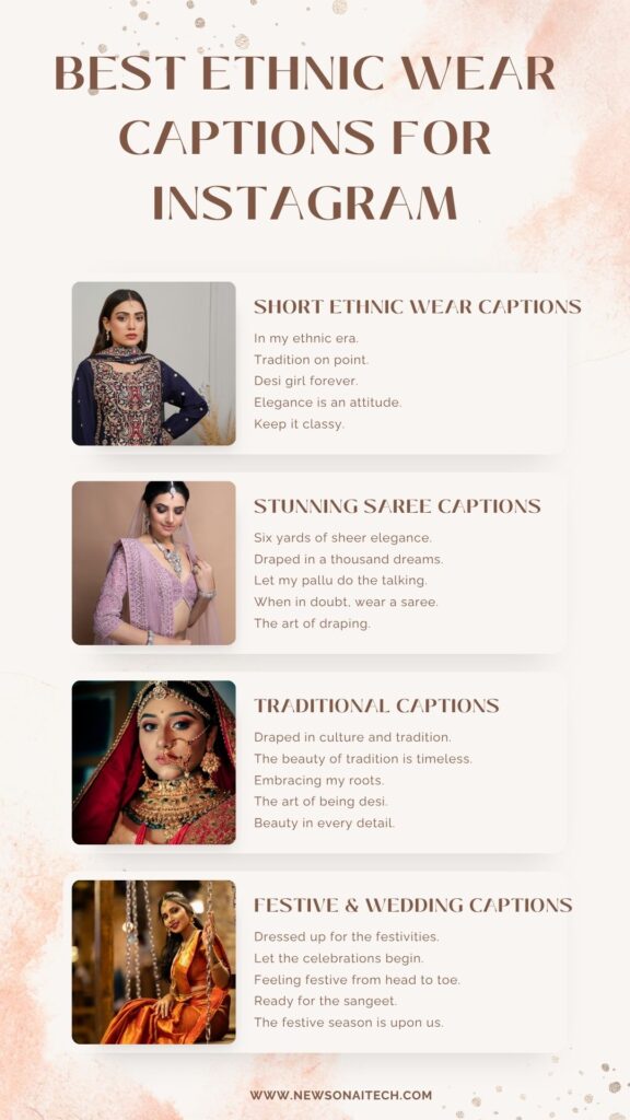 Best Ethnic Wear Captions